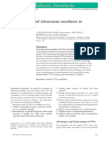 Pediatric Anesthesia - 2010 - MANI - Overview of Total Intravenous Anesthesia in Children