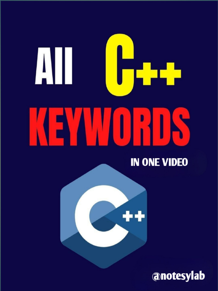 All Keywords in C++ | PDF