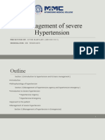 Management of Severe Hypertension