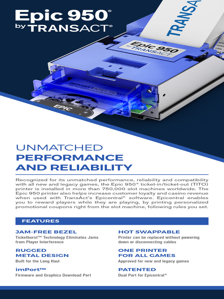 Epic950 SellSheet 4-5x10 RevA-Web | PDF | Printer (Computing) | Computing