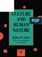 SPIRO-Culture and Human Nature