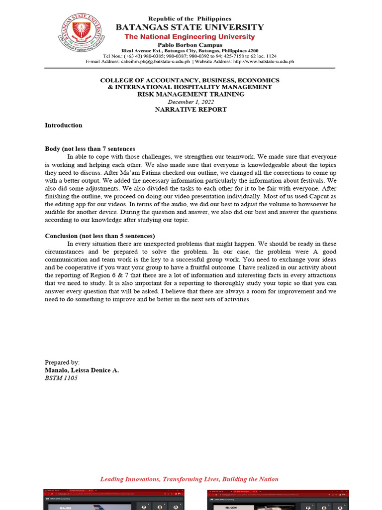 Risk Management Training | PDF