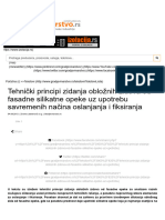 Tehnički Principi Zidanja Obložnih Zidova Od Fasadne Silikatne Opeke Uz Upotrebu Savremenih Načina Oslanjanja I Fiksiranja - Gradjevinarstvo - Rs