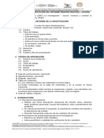 Estructura de Informe y Reglamento para Alumnos