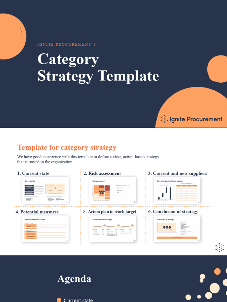 Ignite Procurement Category Strategy Template PDF Supply Chain