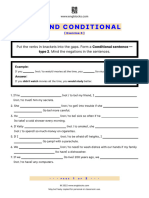 Conditional Sentences Type 2 Negative