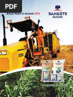 Dangote Sugar Refinery Annual Report 2016