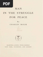 Charles Malik - Man in Struggle For Peace-Harper & Row (1963)