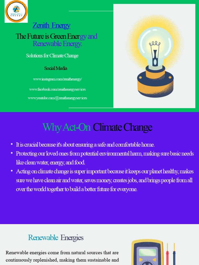 Green Energy Solutions for Climate Action | PDF | Renewable Energy ...