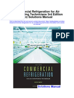 Commercial Refrigeration For Air Conditioning Technicians 3rd Edition Wirz Solutions Manual