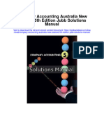 Company Accounting Australia New Zealand 5th Edition Jubb Solutions Manual