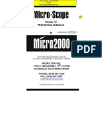 Micro-scope Software Version 12 Technical Manual