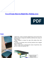 Use of Foam Sheet in Rigid Box Making
