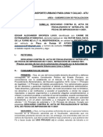 Autoridad de Transporte Urbano para Lima Y Callao - Atu: Area - Subdireccion de Fiscalizacion