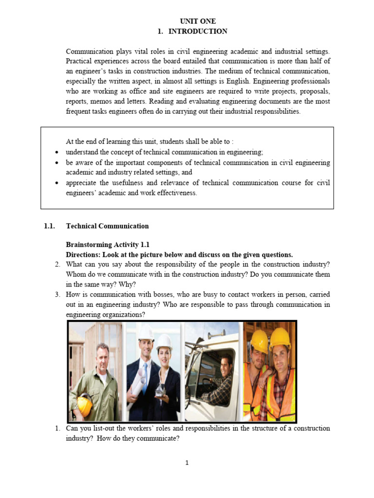 Technical Communication in Civil Engineering | PDF | Engineering Design ...