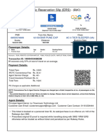 Electronic Reservation Slip (ERS) : 6855574609 12150/DNR PUNE EXP Ac 3 Tier Sleeper (3A)