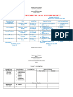 Teacher's Learning Plan