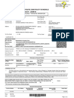 Private Car Package Policy - Zone B Motor Insurance Certificate Cum Policy Schedule