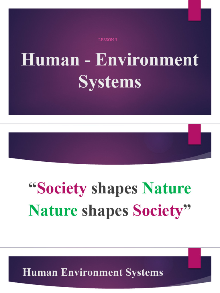 Human-Environment System Interactions | PDF | Social Science