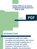 3-Role of Safety Officers As Senior, Middle