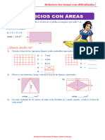 Ejercicios Con Áreas para Cuarto Grado de Primaria