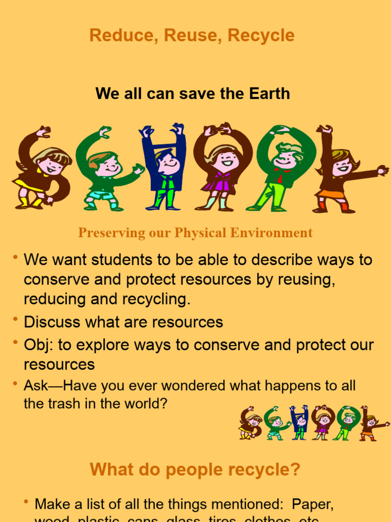 Reduce, Reuse, Recycle for Students | PDF | Recycling | Reuse