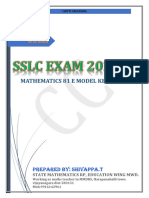 SSLC Board Exam 2023 - Maths Answer Key by Chiiti Creations