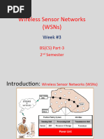 Wireless Sensor Networks (WSNS) : Week #3