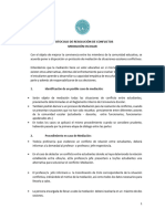 PROTOCOLO DE MEDIACION ESCOLAR DE CONFLICTOS Y ACTA DE ACUERDOS Dic. 2021 1