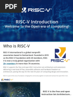 RISC V Introduction - Aug 2021