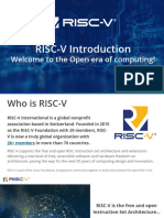 RISC V Introduction - Aug 2021