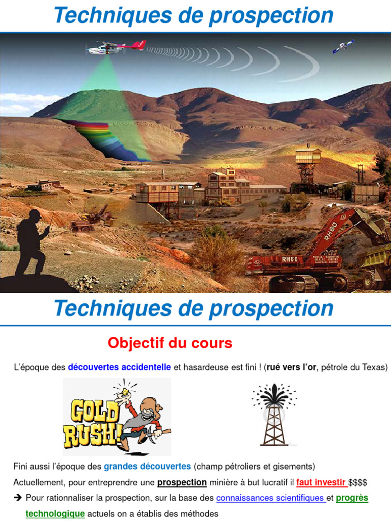 Étapes de la prospection minière | PDF | Minerai de fer | Or