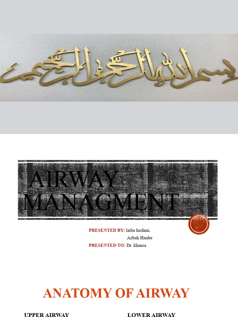 Airway Managment Pdf Respiratory Tract Lung