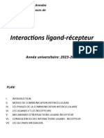 Interactions Ligand - Recepteur 2023-2024
