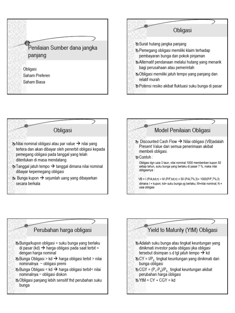 HO 9 Penilaian Sekuritas Jangka Panjang PDF