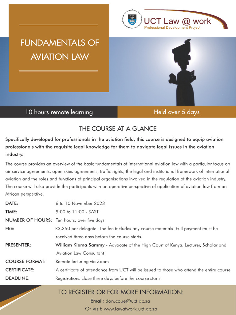 Fundamentals of Aviation Law.2023 | PDF