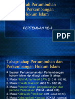 Hukum Islam Sejarah Perkembangan