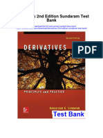 Derivatives 2nd Edition Sundaram Test Bank