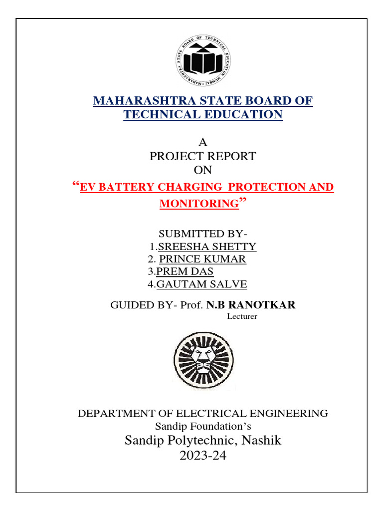 Ev Battery Protection and Monitoring | PDF | Electric Vehicle ...