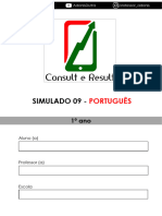 Simulado 09 - Português - 1º Ano (Blog Do Prof. Adonis)