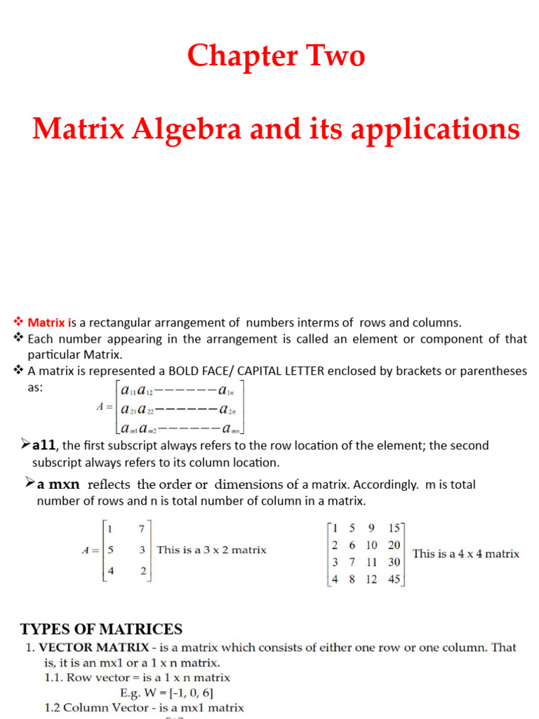 Maths Ch 2 2014 Pdf Matrix Mathematics System Of Linear Equations
