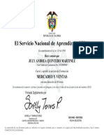 El Servicio Nacional de Aprendizaje SENA: July Andrea Quintero Martinez