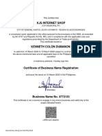 BN Certificate-Lnpb102314682591