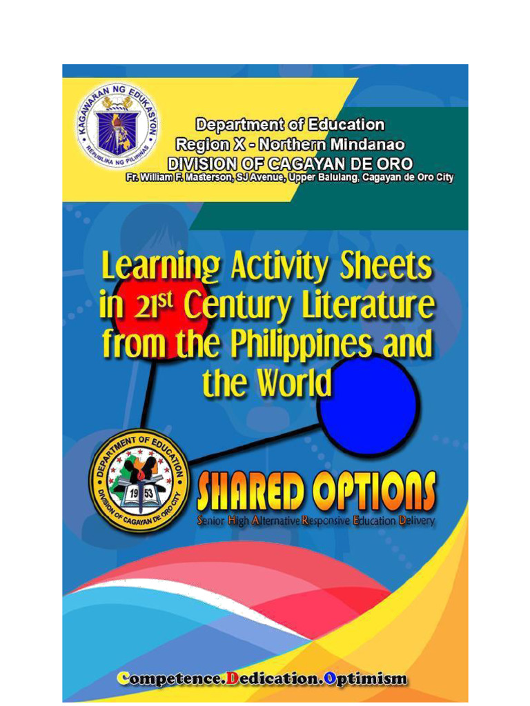 21ST CENTURY LITERATURE FROM THE PHILIPPINES AND THE WORLD intelligence overview