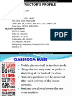 Instructor'S Profile: Name: ADDRESS: Ormoc City, Leyte