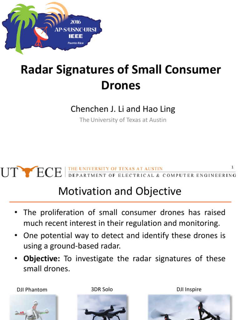 Radar Signatures of Consumer Drones | PDF | Radar | Ultra Wideband