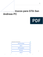 Todos Los Trucos para GTA San Andreas PC
