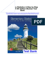 Elementary Statistics A Step by Step Approach 9th Edition Bluman Test Bank
