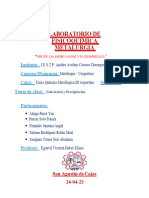 Informe Tecnico N 1 Analisis Metalurgico de Minerales I Ramírez Hilarión Samuel Oswaldo Grupo 10