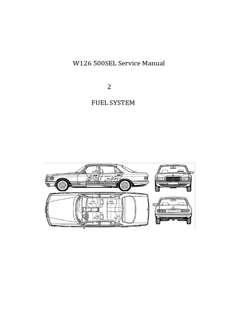 W126 500SEL Fuel System Manual | PDF | Computers | Technology & Engineering